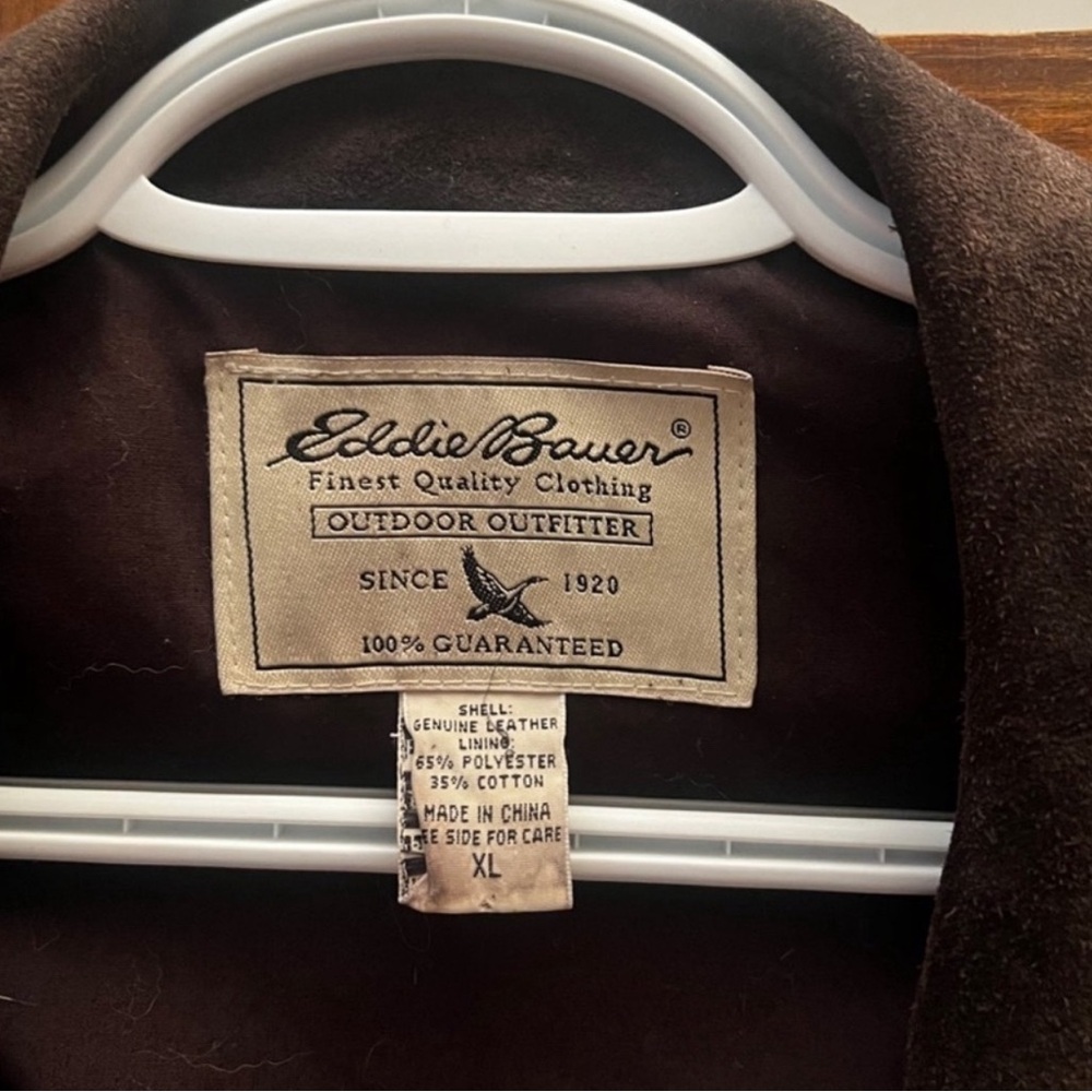 Eddie Bauer suede leather coat - Picture 3 of 3